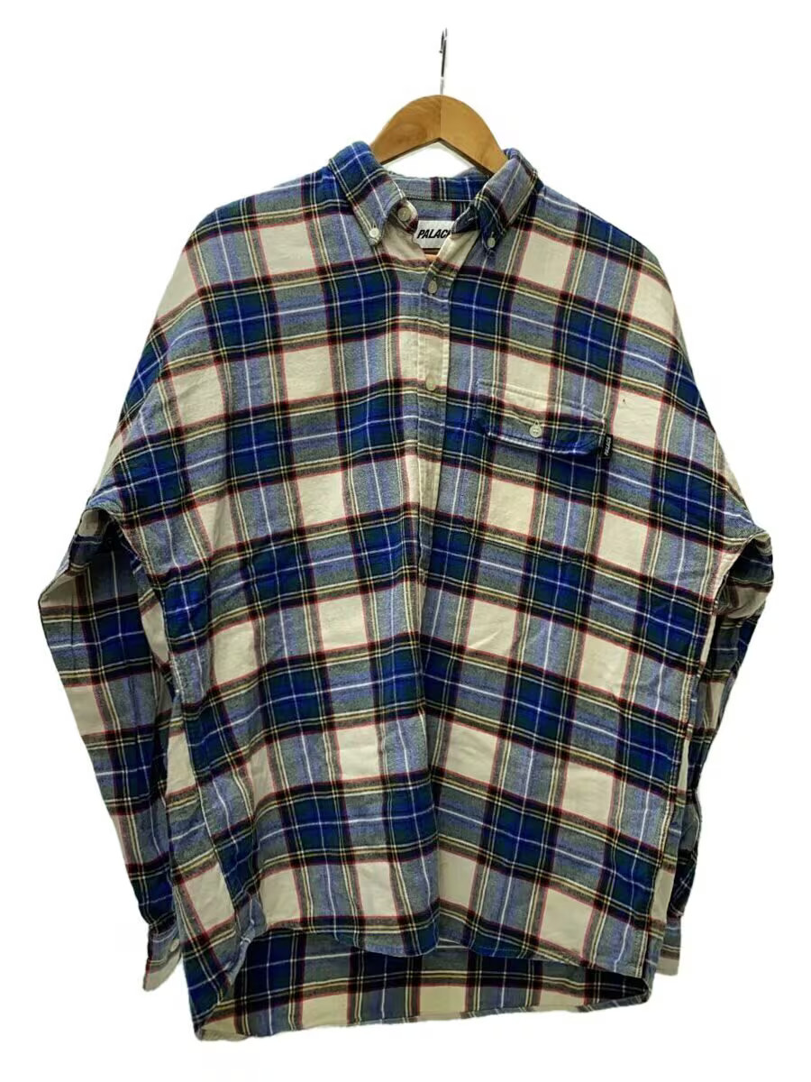 PALACE LUMBER YAK SHIRT Long Sleeve Shirt M Cotton Blue Check