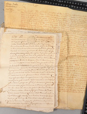 France 1670 handwritten documents of notaries 17th and 18th century * *