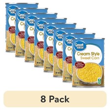 Cream Style Sweet Corn Canned 8 Pack Sweet Corn in Can 14.75 oz