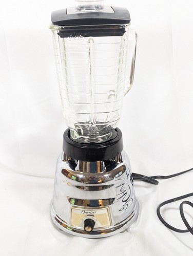 Vintage Osterizer Chrome Beehive Model 238 4-cup 2 speed Blender Tested working