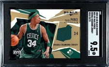 2003 UD Black Double Diamond /75 GOLD Paul Pierce Material SGC 9.5