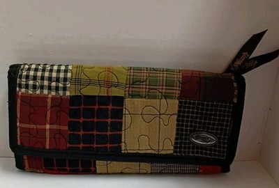 VTG Donna Sharp Quilted Patchwork Checkbook Wallet 