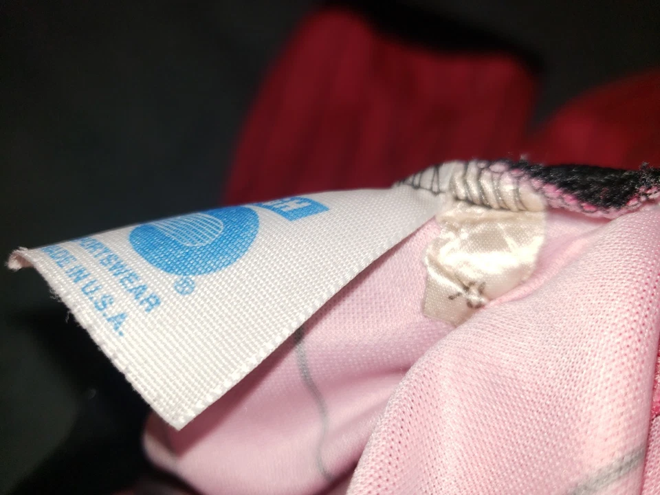 Camiseta De Fútbol De Colección Adulto XL Alta 5 Ropa Deportiva Años 90 Camisa Retro Rosa Negra Rayas Foto 3 de 4