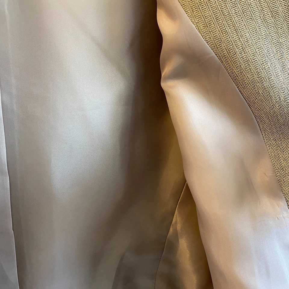 NWT Evan-Picone Pant Suit 18 40" waist Dijon Brown Port Elizabeth Shawl Collar - Image 4 of 4