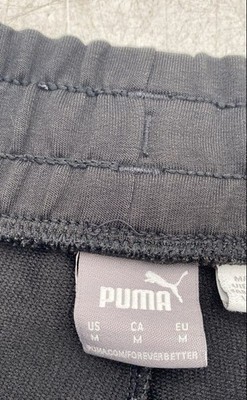 Puma Mens Black Elastic Waist Drawstring Pockets Running