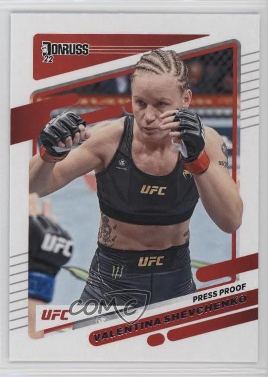 2022 Donruss UFC Press Proof Silver Valentina Shevchenko #40 8d4