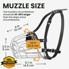 BRONZEDOG Pitbull Muzzle, Metal Basket, Military Green, Large Dogs