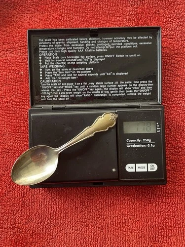 Breton Rose by International Sterling Silver Small Spoon 11.8 Grams No Reserve