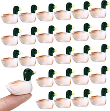 50 Pcs Mini Resin Mallard Mini Ducks Tiny Ducks Figurines Bulk for Garden Micro