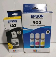 Epson 502 T502120-BCS Black/Cyan/Magenta/Yellow Genuine 4 Pack Ink Bottle