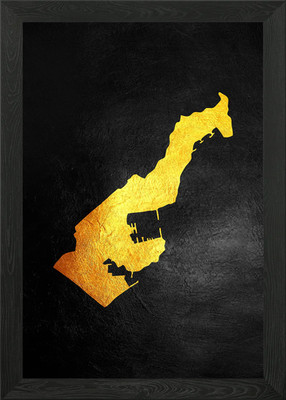 Monaco Framed Wall Art Poster Canvas Print Picture
