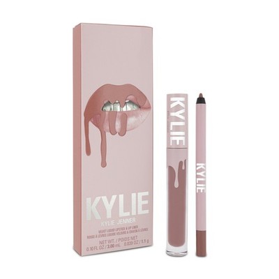 Kylie Cosmetics Velvet Liquid Lipstick Lip Liner Kit 305 Harmony Blemished Box