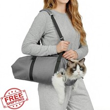 Pawfun Cat Grooming Bag Grey Large