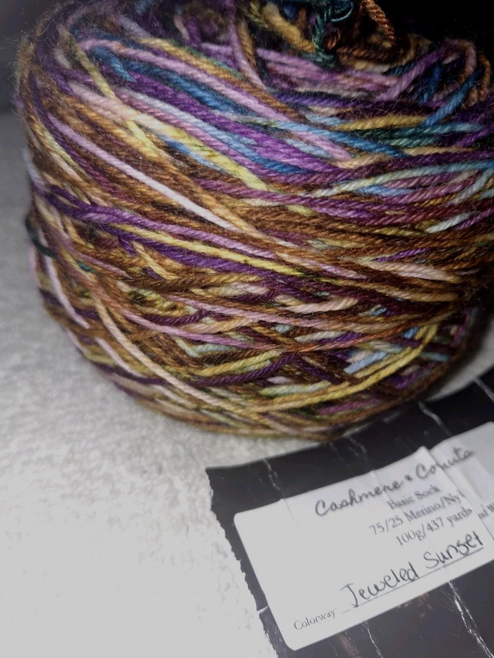 Jeweled Sunset Is A Merino Nylon Blend Sock Weight 437 Yards 6 Available New - Image 2 of 4