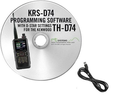 RT Systems KRS-D74 Programming Software and cable for the Kenwood TH-D74A