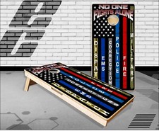 First Responders Flag Cornhole Boards Bean Bag Toss Game