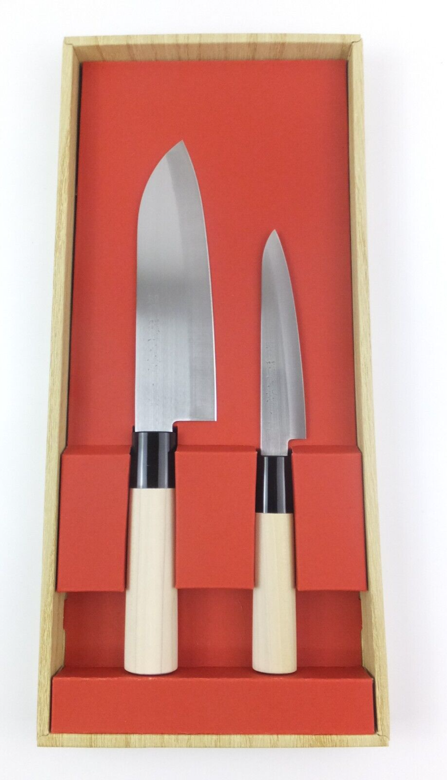 Knife set of 2 Santoku Petty Yaxel Seki Tsubazo-image
