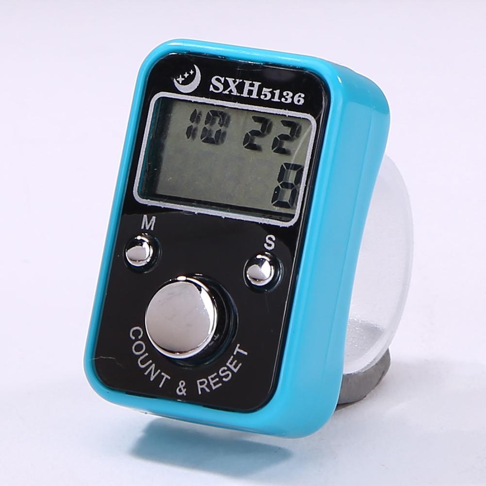 Mini finger counter lcd electronic tally counter with time function
