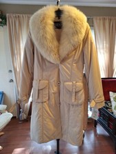 Elegant White Beige Winter Coat Size Small Dena Nwt Finland/france
