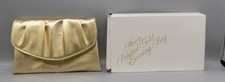 Clutch Purse Evening Bag Polished Gold in Original Box Vintage Avon Handbag