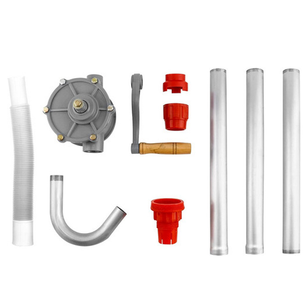 55 Gallons Drum Rotary Barrel Pump Hand Crank Diesel Fuel Oil Gas