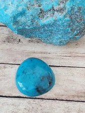 Kingman Turquoise Cabochon, 9.79 grams, 1-1/4" X 1-1/8"