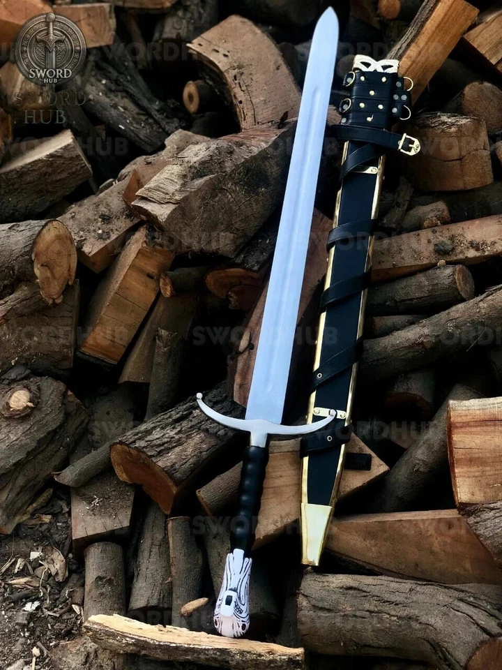 全新 手工制作 JON 雪剑 GOT 系列复制品 带墙板 & Shaeth — 第 3/4 张图片