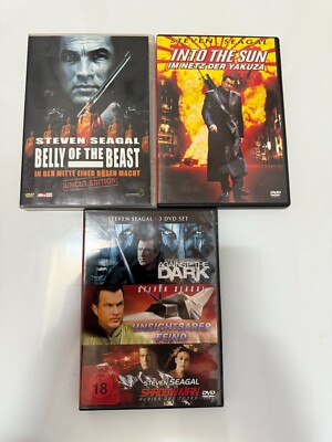 5 x Steven Seagal ( Into the Sun, Belly of the Beast, Shadow Man..) 5 DVDs FSK18