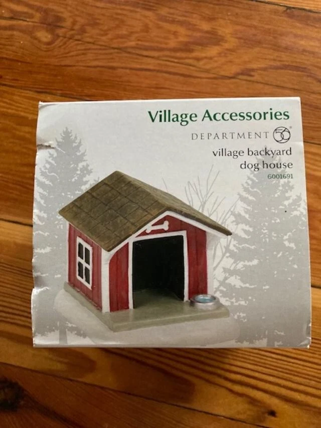 DEPT 56 GENERAL VILLAGE Accessories VILLAGE BACKYARD DOG HOUSE NIB