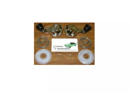 60-64 Chevelle Impala Bel Air Vent Window Crank Handle Washer Spring Clip BLACK