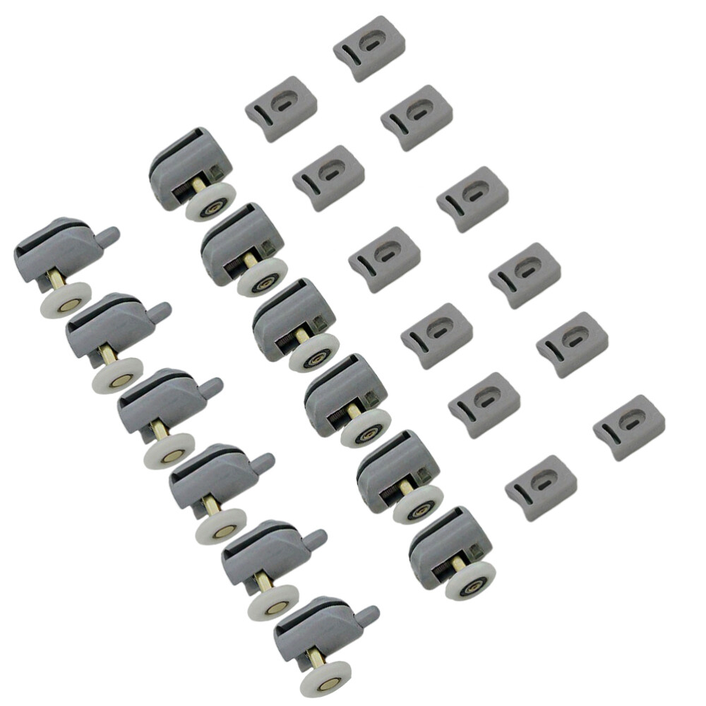 12 Pcs Bathroom DIY Replacement Parts Shower Door Roller Glass Single