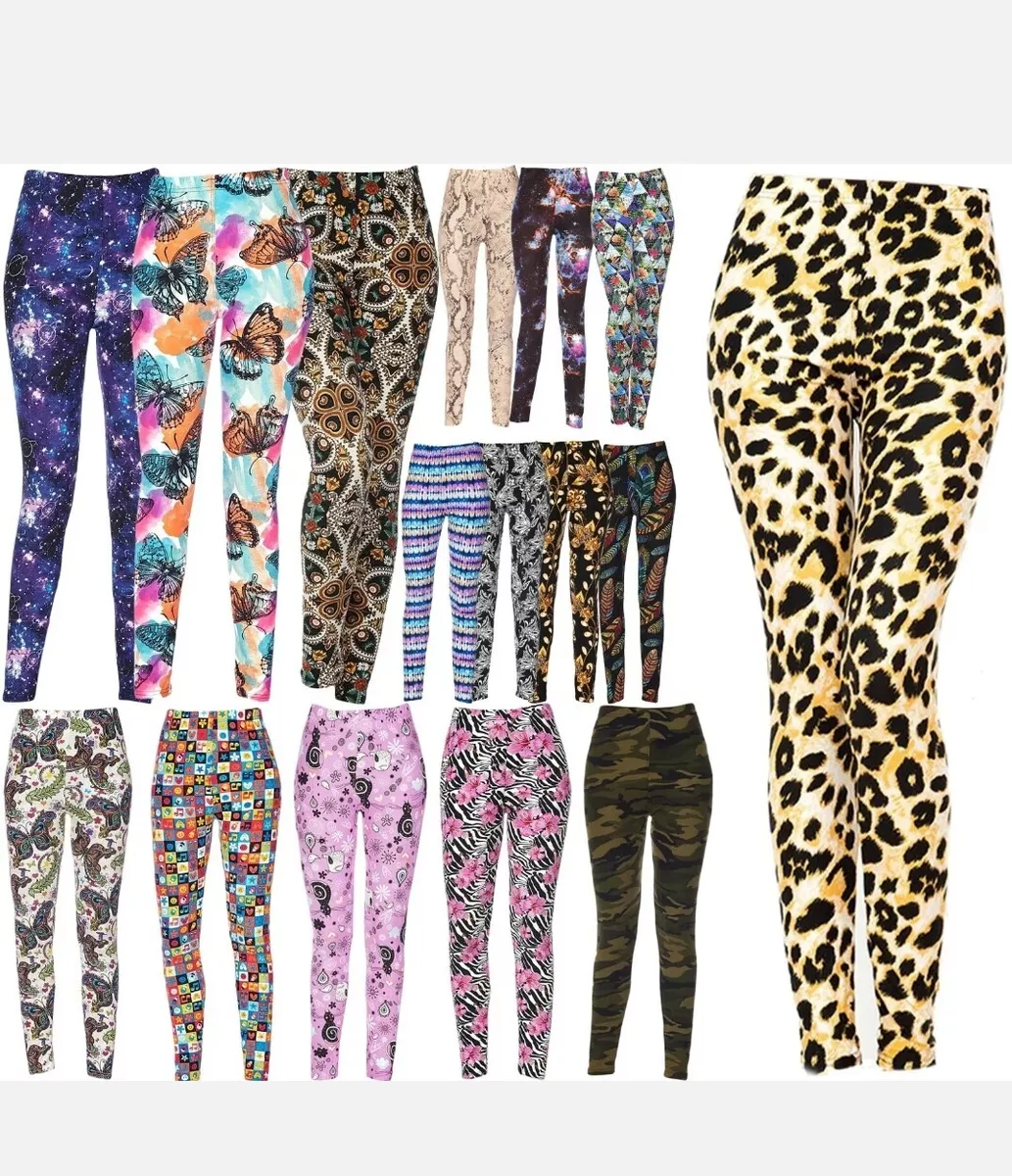 Women's Printed Brushed Buttery Soft Leggings One Size & Plus Size