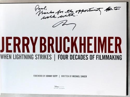 Jerry Bruckheimer Signed 2013 When Lightning Strikes 4 Decades of Film HC w/DJ - 第 6/12 張圖片