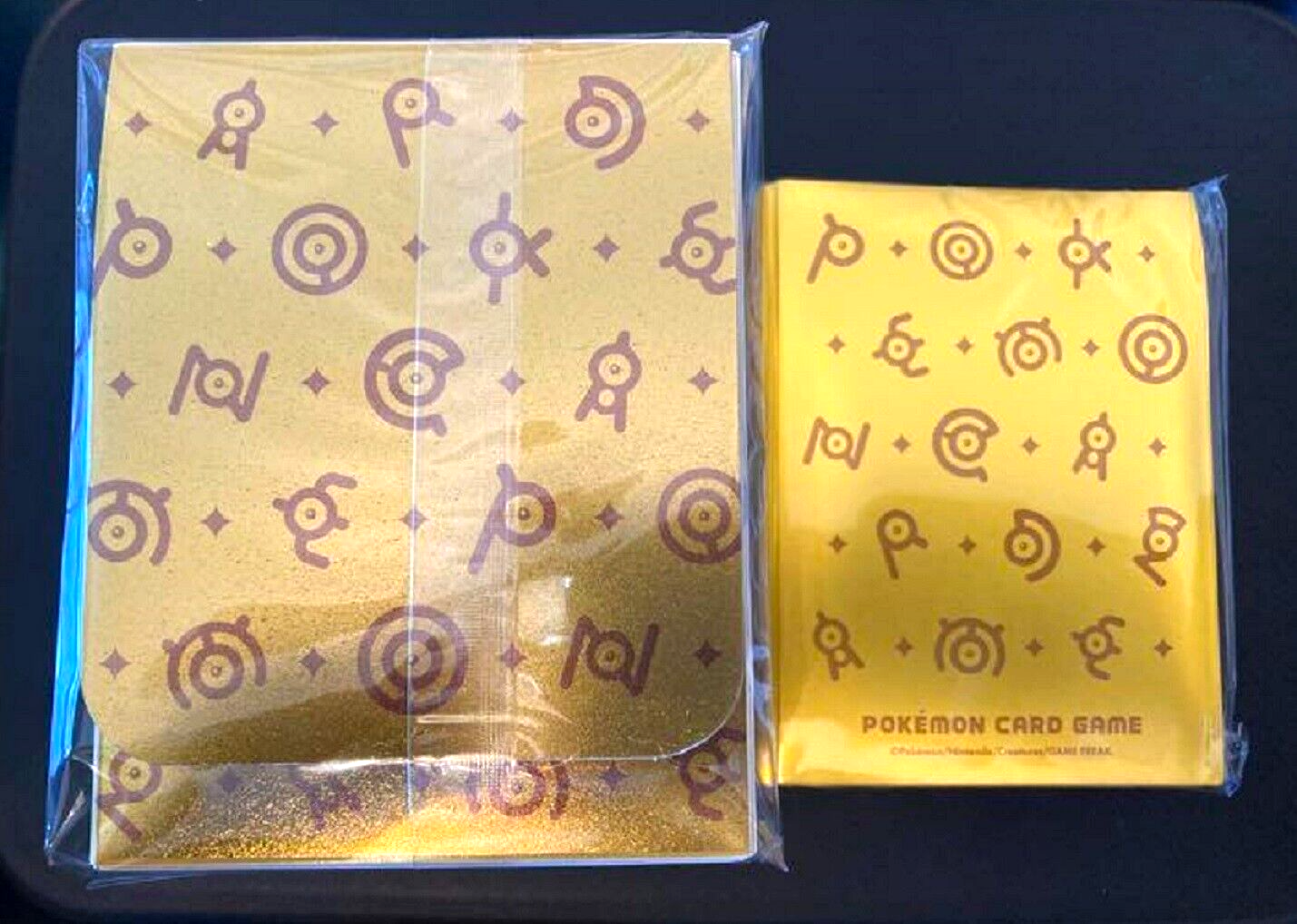 Pokemon Unown Deck Shield 64 Sleeves & Deck Case Japan NEW Mystery Box