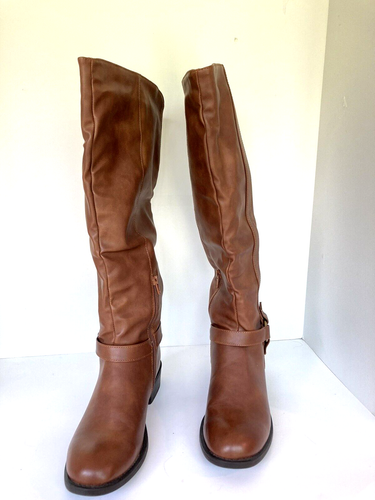 Kohls Brand Womens Brown Boots Knee 