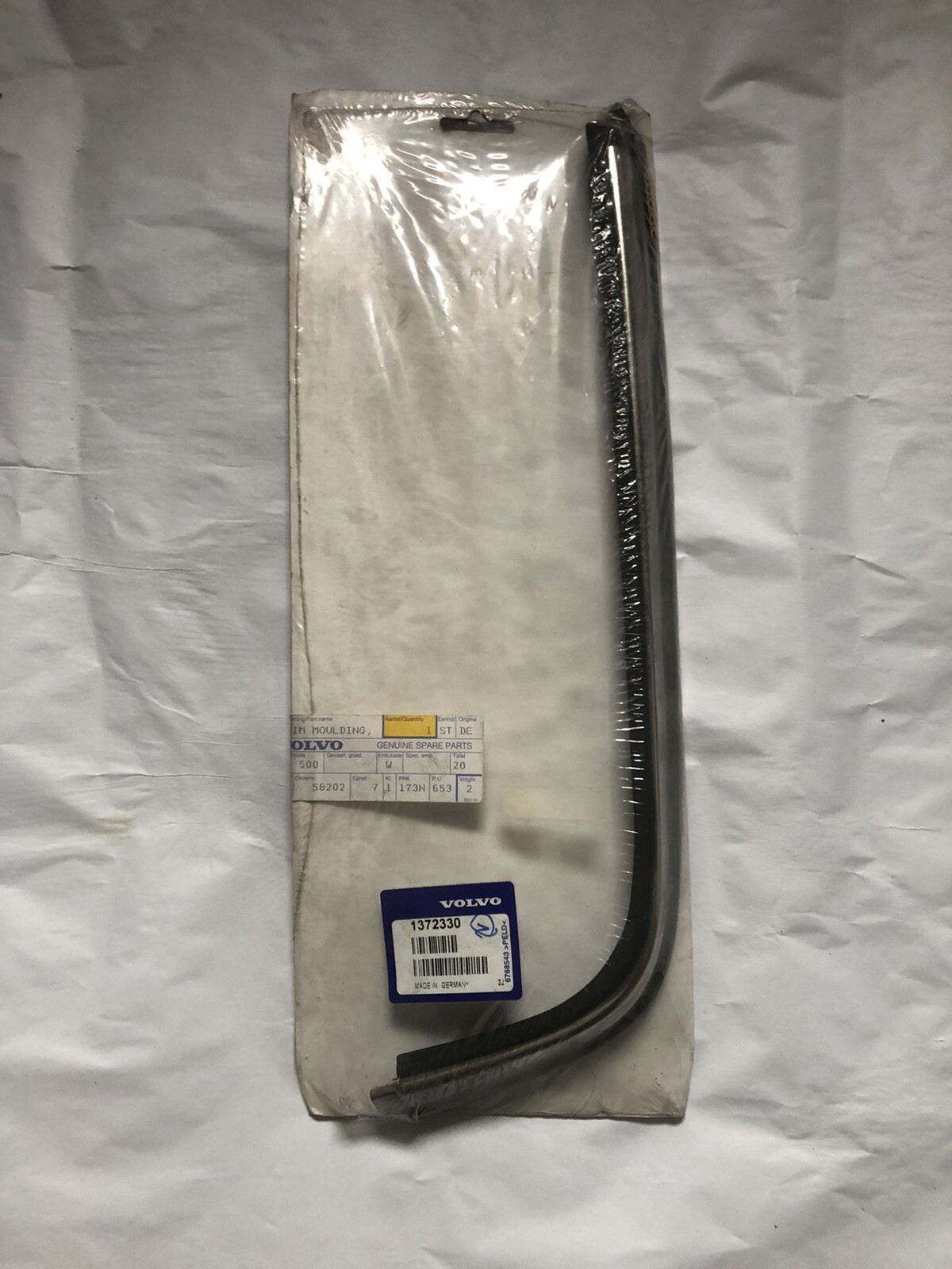 Baguette pare-chocs avant gauche chrome Volvo 240 pour remplacer moulure OEM