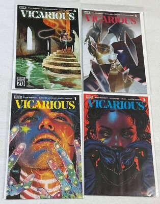 VICARIOUS #1,3,4 LOT OF 4 BOOM STUDIOUS 2024 NICE STARTER LOT OF GOOD ADD-ONS