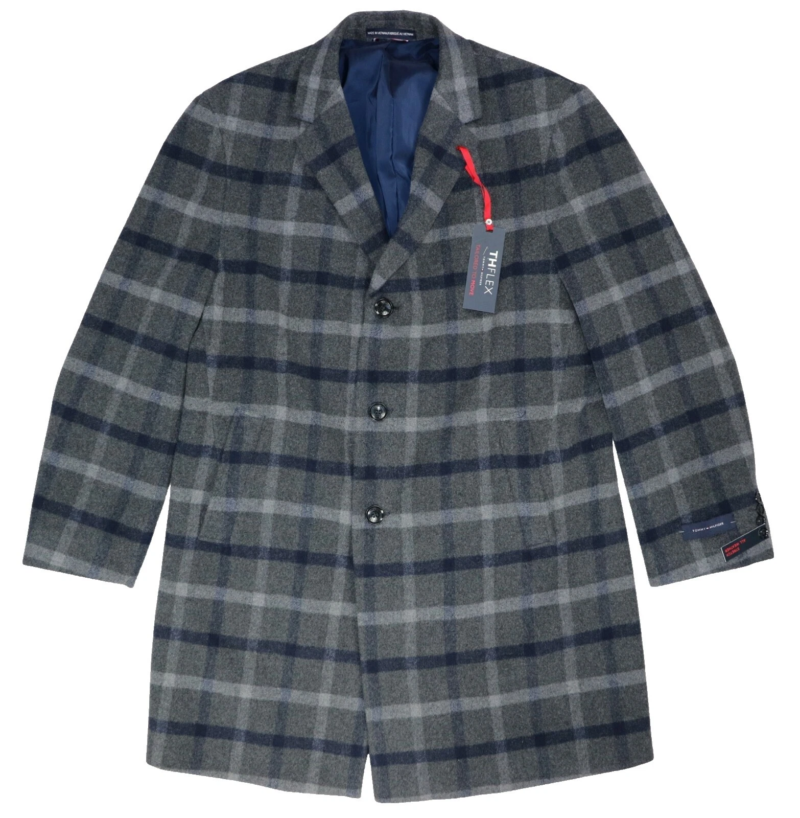 Abrigos Sólido Abrigo Tommy Hilfiger, chaquetas y chalecos para hombres