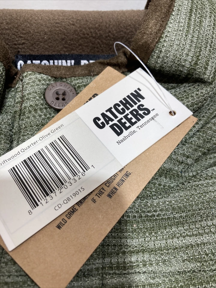 Catchin’ Deer. 1/4 button sweater size Sm - Image 2 of 4