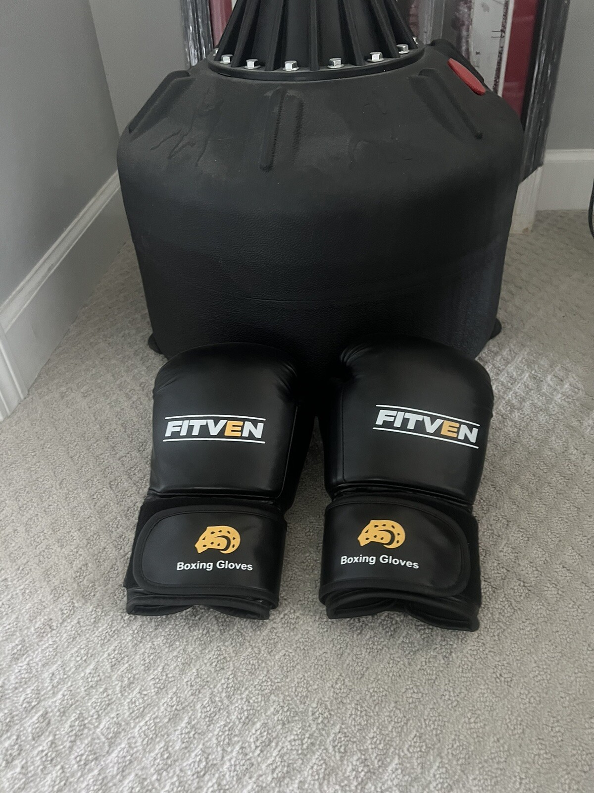 FITVEN Freestanding Punching Bag with Boxing Gloves eBay