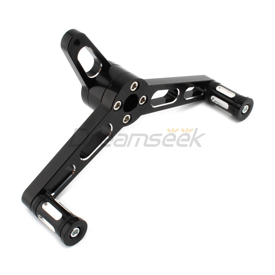 Front Heel Toe Shift Lever Shifter Pegs Pedal for Harley Sportster XL1200C Black - Image 3 of 4