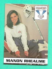 (1) MANON RHEAUME TAMPA BAY FIRST WOMAN NHL GOALIE PROMOTION  NM-MT  (W7783)  