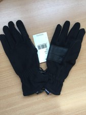 Reusch mens fleece gloves, black, Gr. 7.5