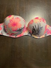 Pink Victoria s Secret wear everywhere strapless push up bra size 32C