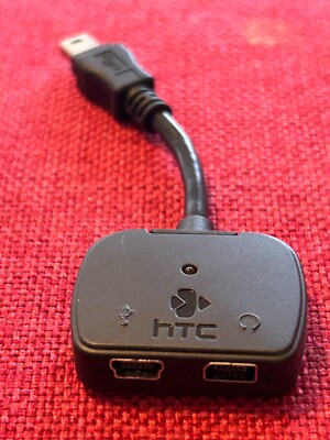 HTC Audio and Battery Charger Port Adapter OEM P/N #73H00245-03m NEW