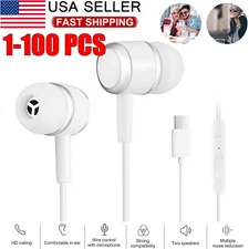 For Samsung Galaxy S22/S23 Ultra/Note Earphone Headphone USB-C Type C Earbud Lot