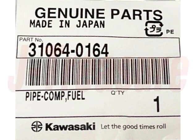 Tubo de combustible genuino Kawasaki Ninja 300 Ex300 2013-2017 Comp 31064-0164 OEM Foto 2 de 3