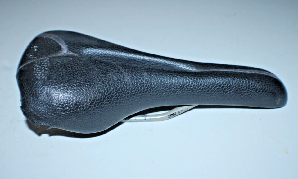 Sillín de bicicleta de carretera Touring vintage 270/130 mm híbrido negro hecho en Italia envío a EE. UU. Foto 2 de 4