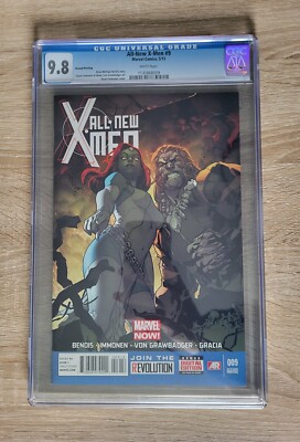 ALL NEW X-MEN #9 (13) SECOND PRINT - £̶1̶3̶8 -30%! - CGC Grade 9.8 - WHITE Pages