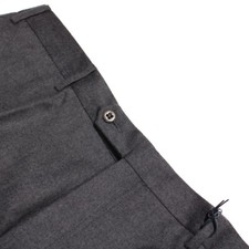 Zanella NWT Dress Pants Size 40 US In Gray Melange 100 Wool Travel Trouser